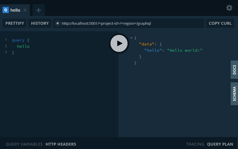 graphql playground localhost
